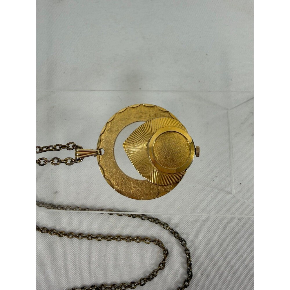 vintage Continental Antimagnetic pendant watch on a chain. Necklace Needs Batter - Picture 2 of 5
